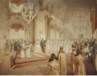 Zichy Mihaly Wedding of Grand Duke Alexander Alexandrovich and Grand Duchess Maria Fiodorovna - Hermitage